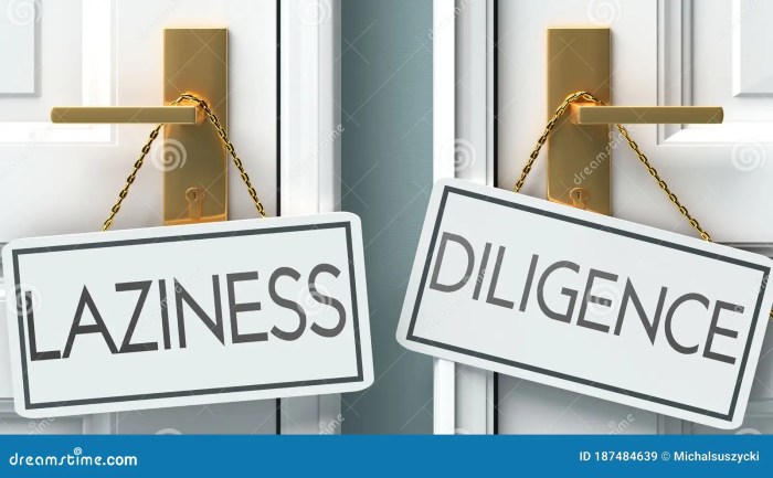 Diligence laziness opposite dpr Diligence laziness opposite dpr